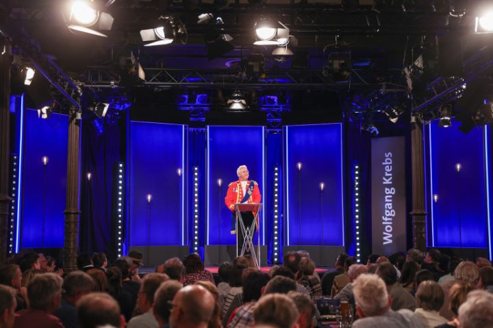 Kabarettist Wolfgang Krebs auf der Bühne