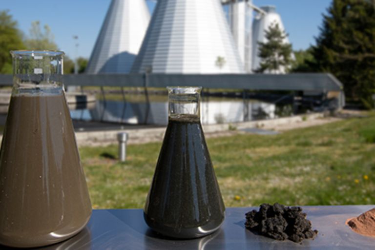 Eingedickter Schlamm