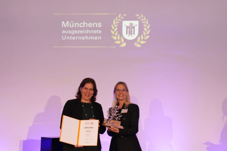 (v.l.) Verena Dietl (Bürgermeisterin) | Saskia Vierling (Vorstand | Allianz SE)