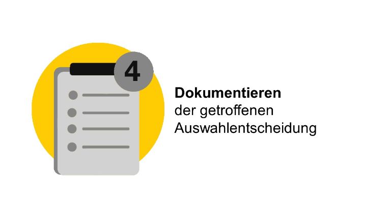Bewerbungsverfahren Schritt 4 Dokumentieren