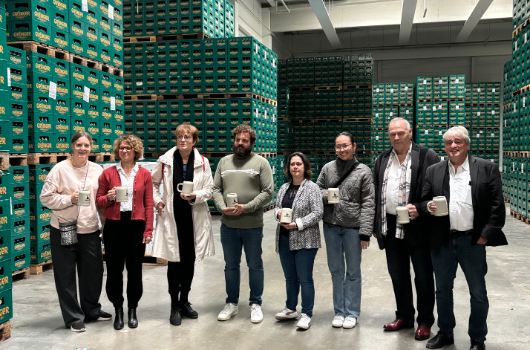 Delegation aus Bordeaux in der Giesinger Brauerei