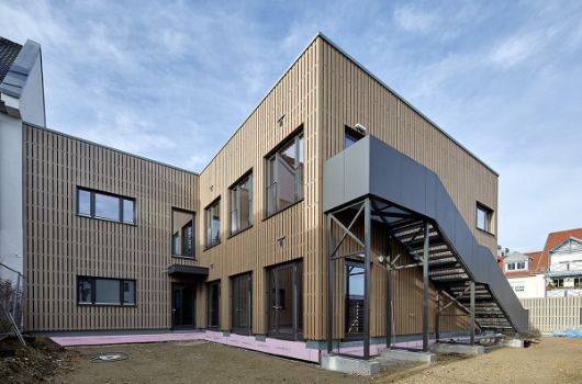 Rückansicht Gebäude