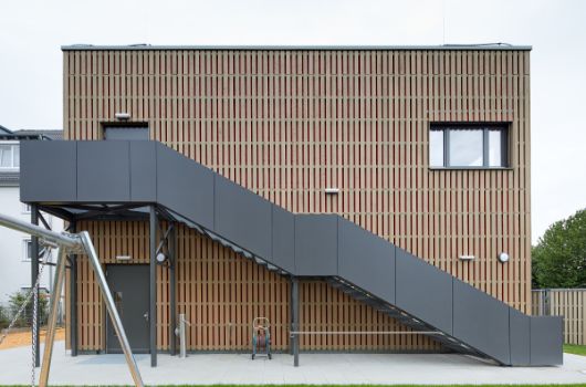 Ansicht Fluchttreppe