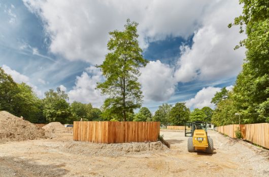 Die Erdbauarbeiten gehen voran