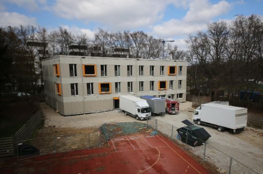 Anlieferung der Möblierung