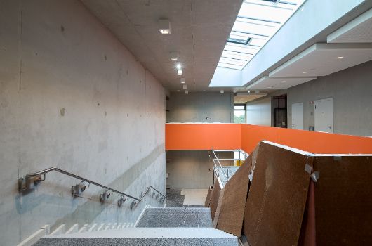 Eindruck Betonwerksteinbelag Treppenhäuser