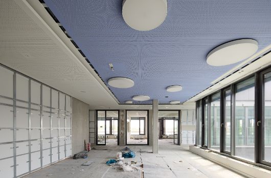 Unterkonstruktion Akustikwände Lernhausmitte