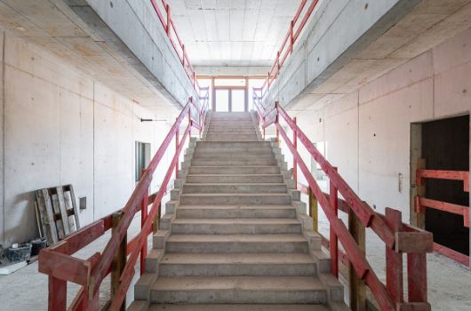 Innenansicht Treppenhaus der Mittelschule