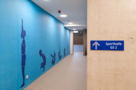 Untergeschoss Grundschule - Zugang Sporthalle 
