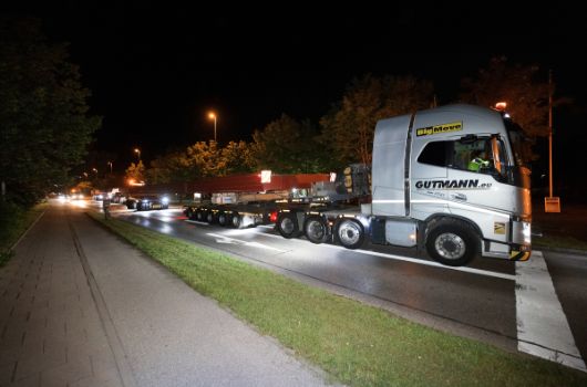 Sondertransport Fachwerkträger