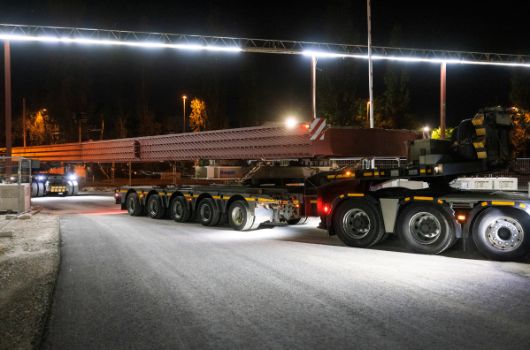 Einfahrt auf die Baustelle