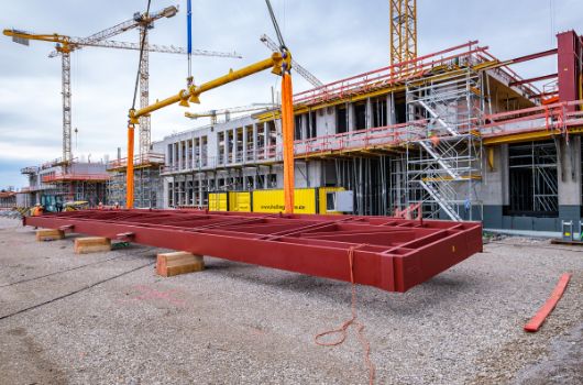 Vorbereitungen Trägereinhub