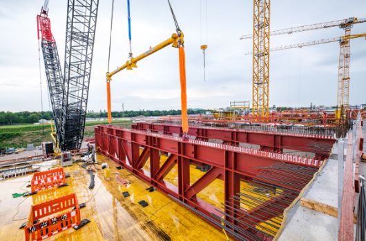 2 von 4 Trägern sind gesetzt