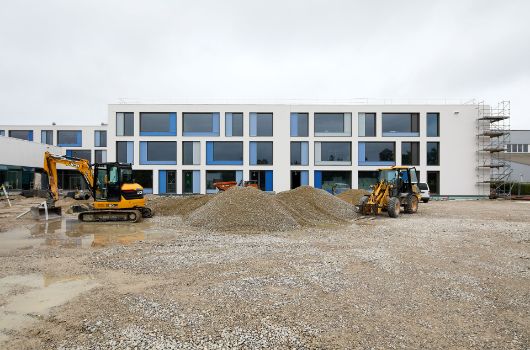 Ansicht der fertiggestellten Fassade