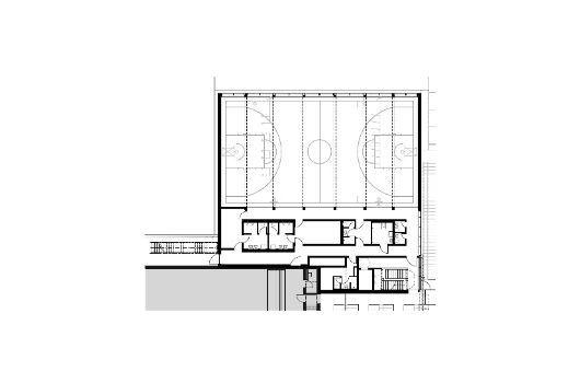 Grundriss Sporthalle