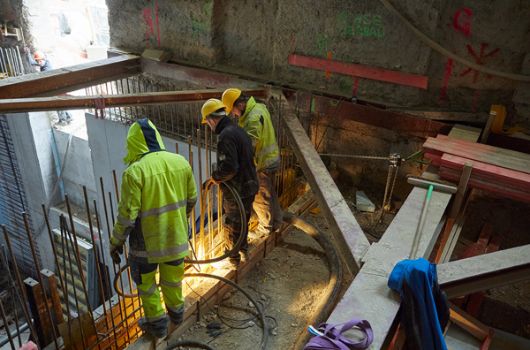 Wandarbeiten in der Lüftungszentrale