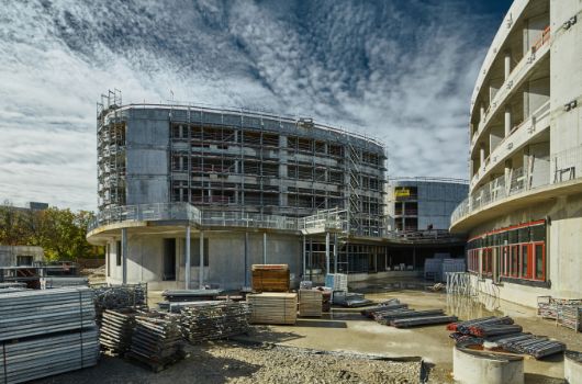 Laufende Gerüstbauarbeiten