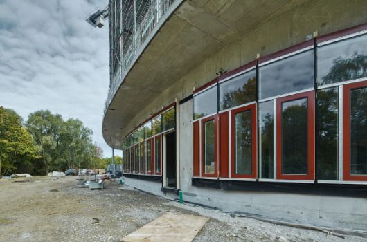 Laufende Fassadenarbeiten