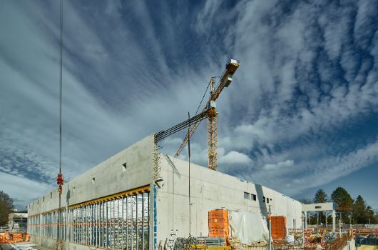 Sporthalle -  Ansicht Süd-West 