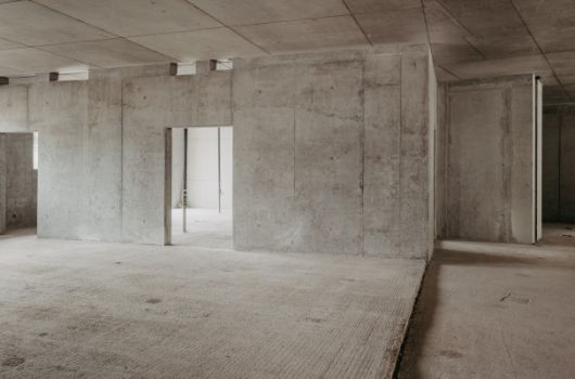 Innenansicht: Betonwände