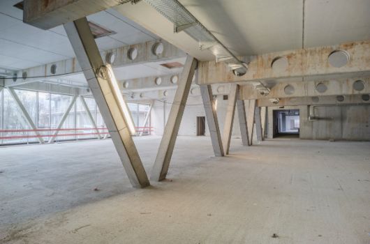 Trägerkonstruktion in der Mensa