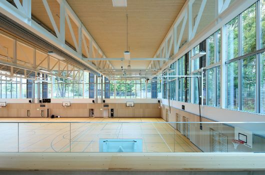 Blick in die Sporthalle