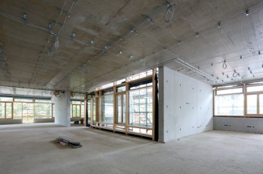 2.Bauabschnitt – Rohbau – Teamraum-Zentrale Mitte 3.Obergeschoss