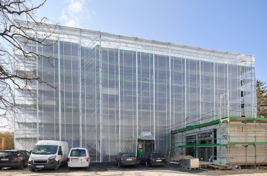 Fassade Nord 1. Bauabschnitt – neuer Eingang