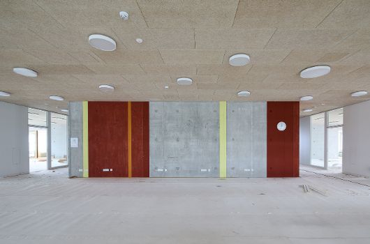 Zentrale Mitte 2. Obergeschoss  –  Farbgestaltung Innenkern