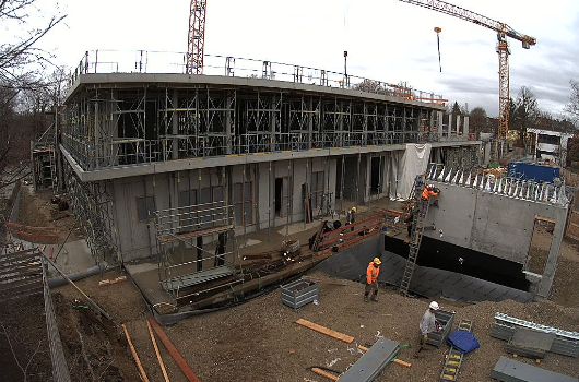 Das Gebäude wächst