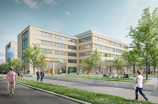 Blick auf das Kulturzentrum 