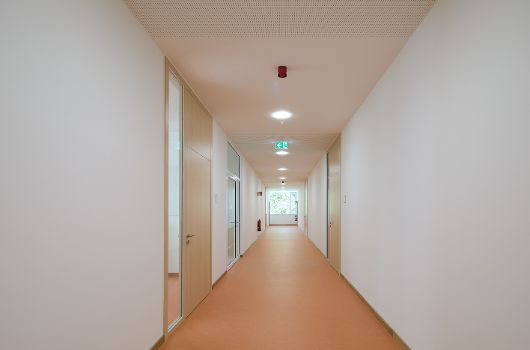 Flur zu Klassenzimmern 2. Obergeschoss