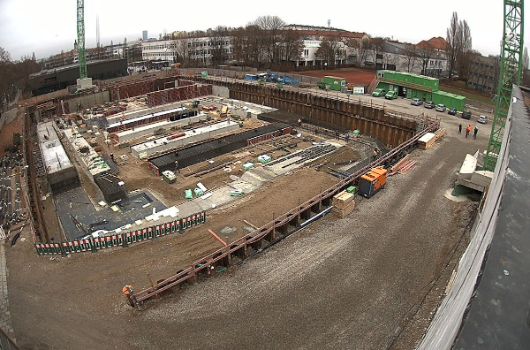 Betonierung der Fundamente