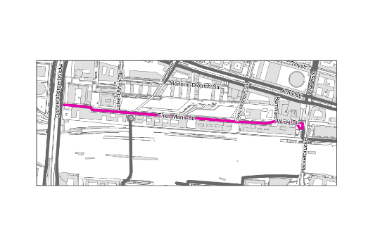 Erika-Mann-Straße und Bernhard-Wicki-Straße zwischen Donnersbergerbrücke und Hackerbrücke