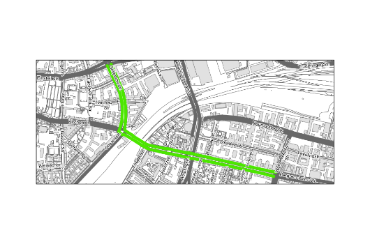 Grillparzerstraße von Einsteinstraße bis Berg-am-Laim-Straße und Berg-am-Laim-Straße von Grillparzerstraße bis Schlüsselbergstraße