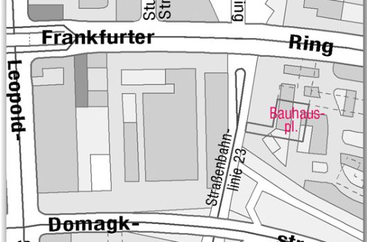 Verlauf Bauhausplatz