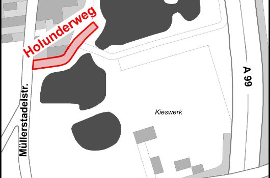 Verlauf Holunderweg