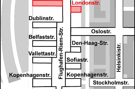 Verlauf Londonstraße