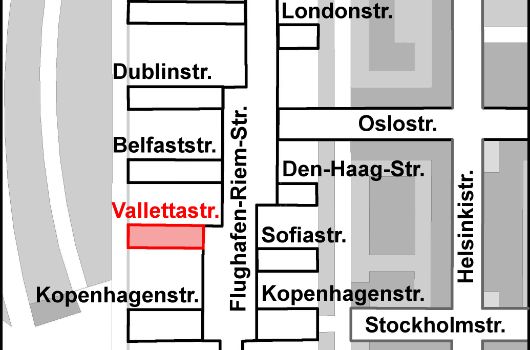Verlauf Vallettastraße