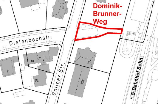 Verlauf Dominik-Brunner-Weg 