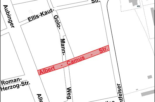 Verlauf Albert-Camus-Straße