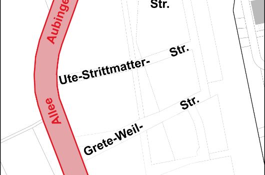 Verlauf Aubinger Allee