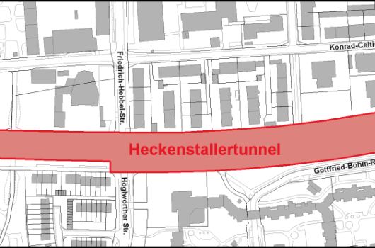 Heckenstallertunnel Verlauf