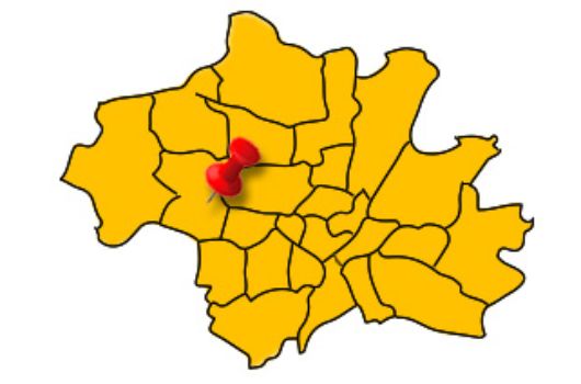 Lage - Straßen Stadtbezirk 21