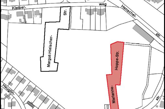 Verlauf Marianne-Hoppe-Straße
