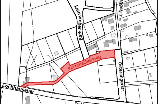 Verlauf Korbmacherweg
