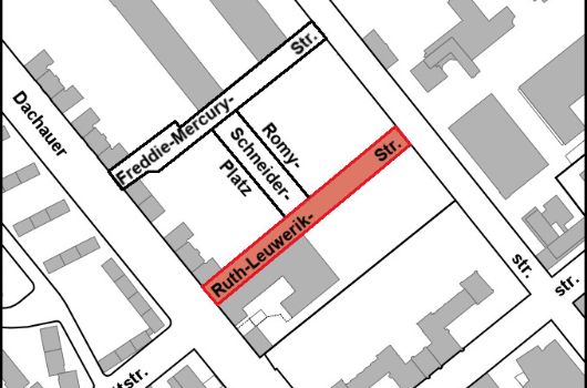 Verlauf Ruth-Leuwerik-Straße