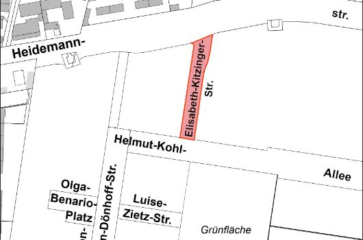 Verlauf Elisabeth-Kitzinger-Straße