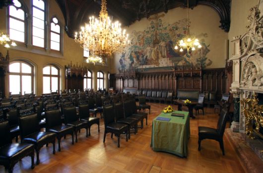 Bestuhlung für eine Trauung im Rathaus
