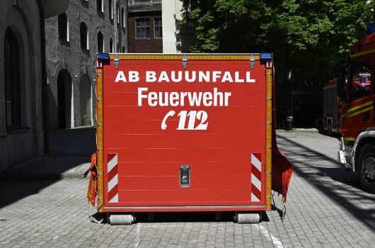 Abrollbehälter Bauunfall